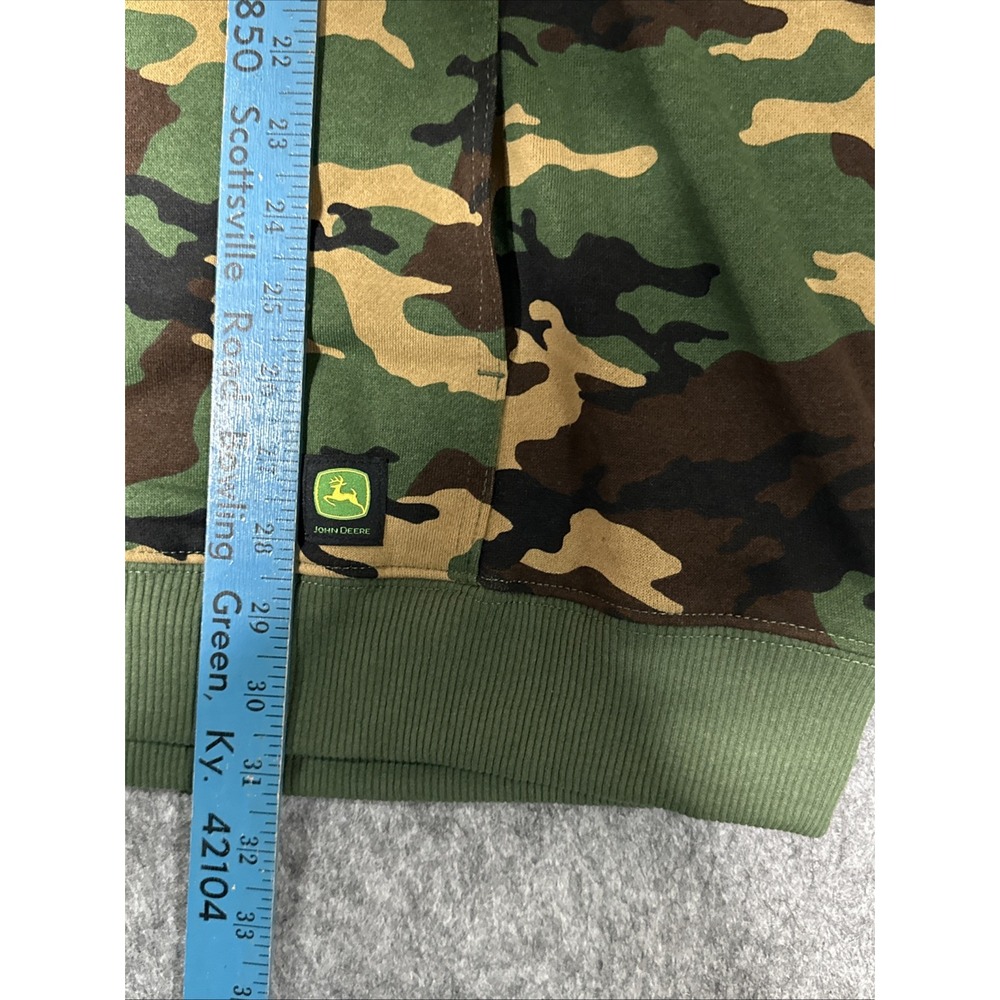 John Deere Hoodie Mens  XL‎ Core Camo Logo Sweatshirt NWT Outdoor Hunting(2W-11 - Picture 6 of 8